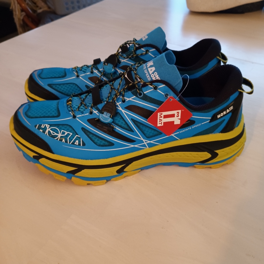 Hoka One One Mafate Speed Trail Running Shoes Blue Size 12.5